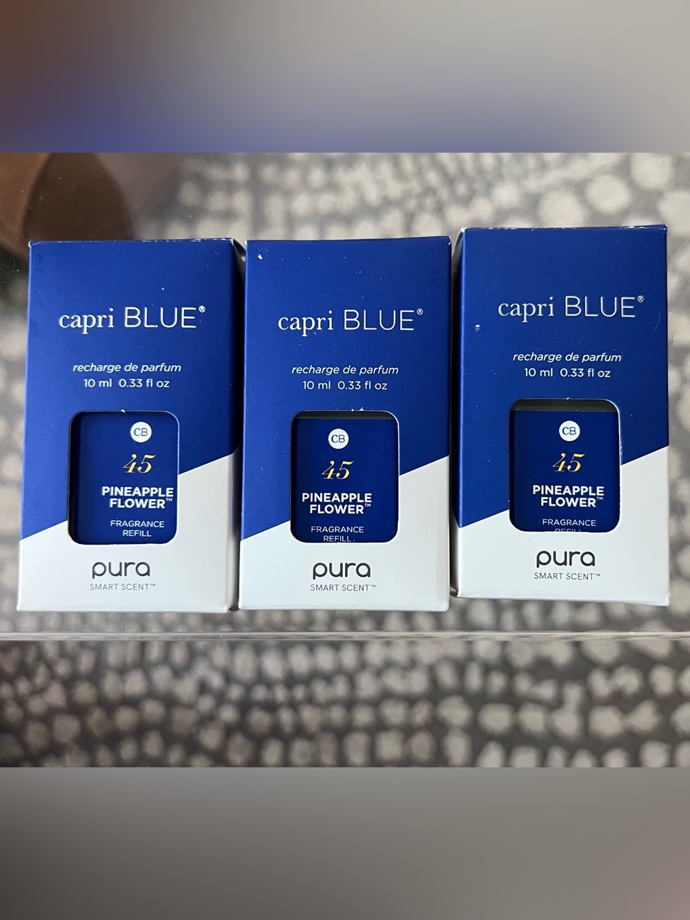 Set of 3 Pura Scent Plug-in Refill in Capri Blue Pineapple Flower NWT